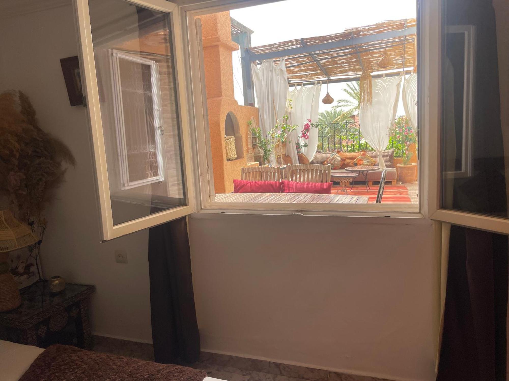 Riad Palmier Fleuri Marrakesh Bagian luar foto