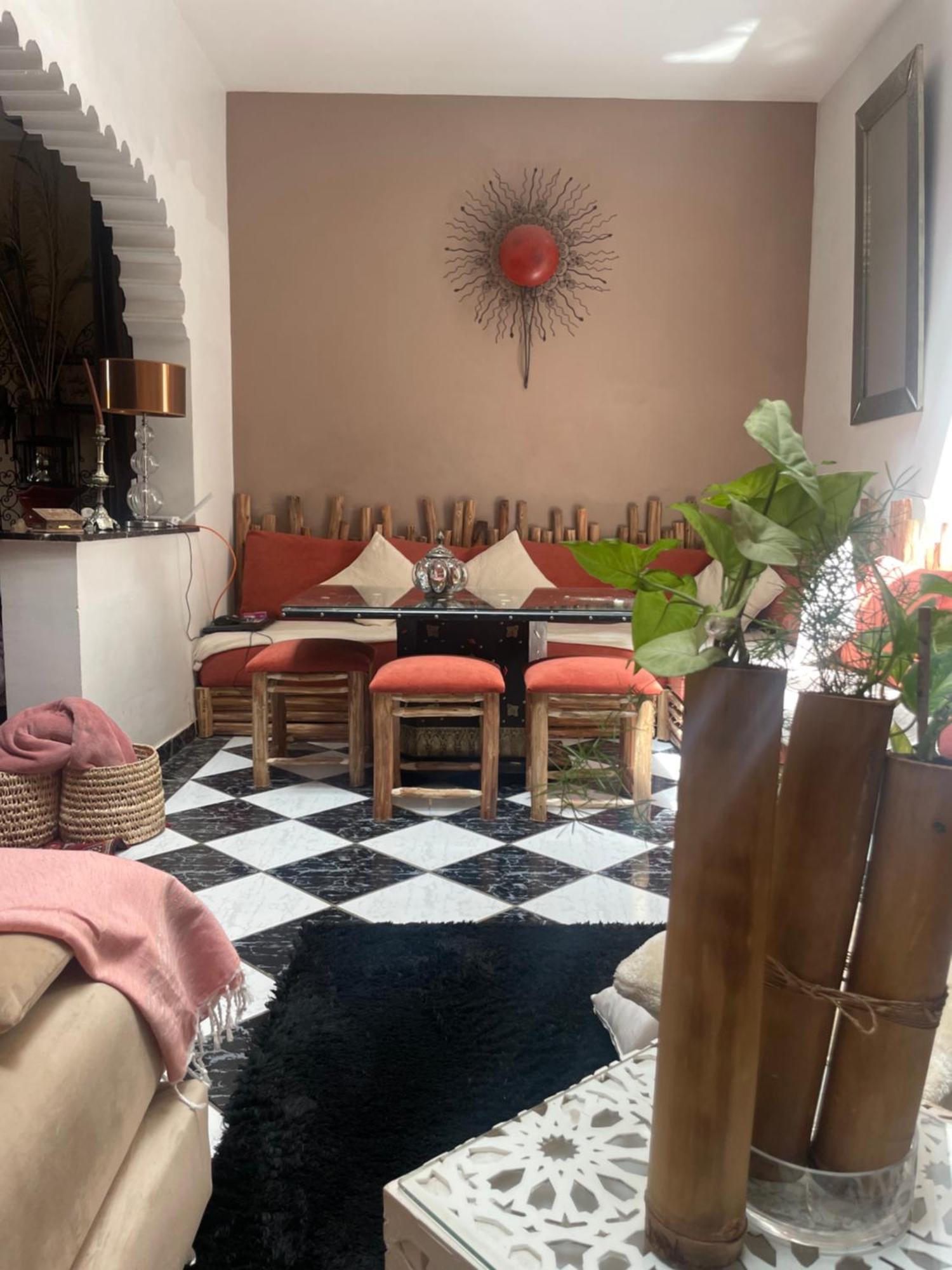 Riad Palmier Fleuri Marrakesh Bagian luar foto