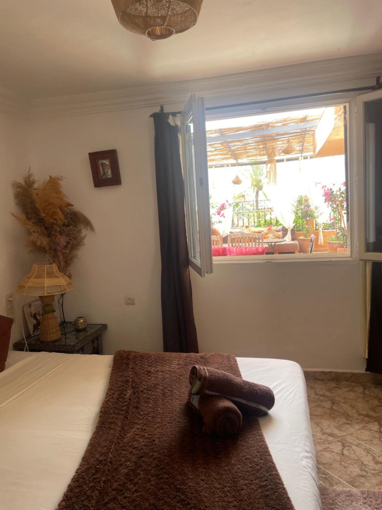 Riad Palmier Fleuri Marrakesh Bagian luar foto