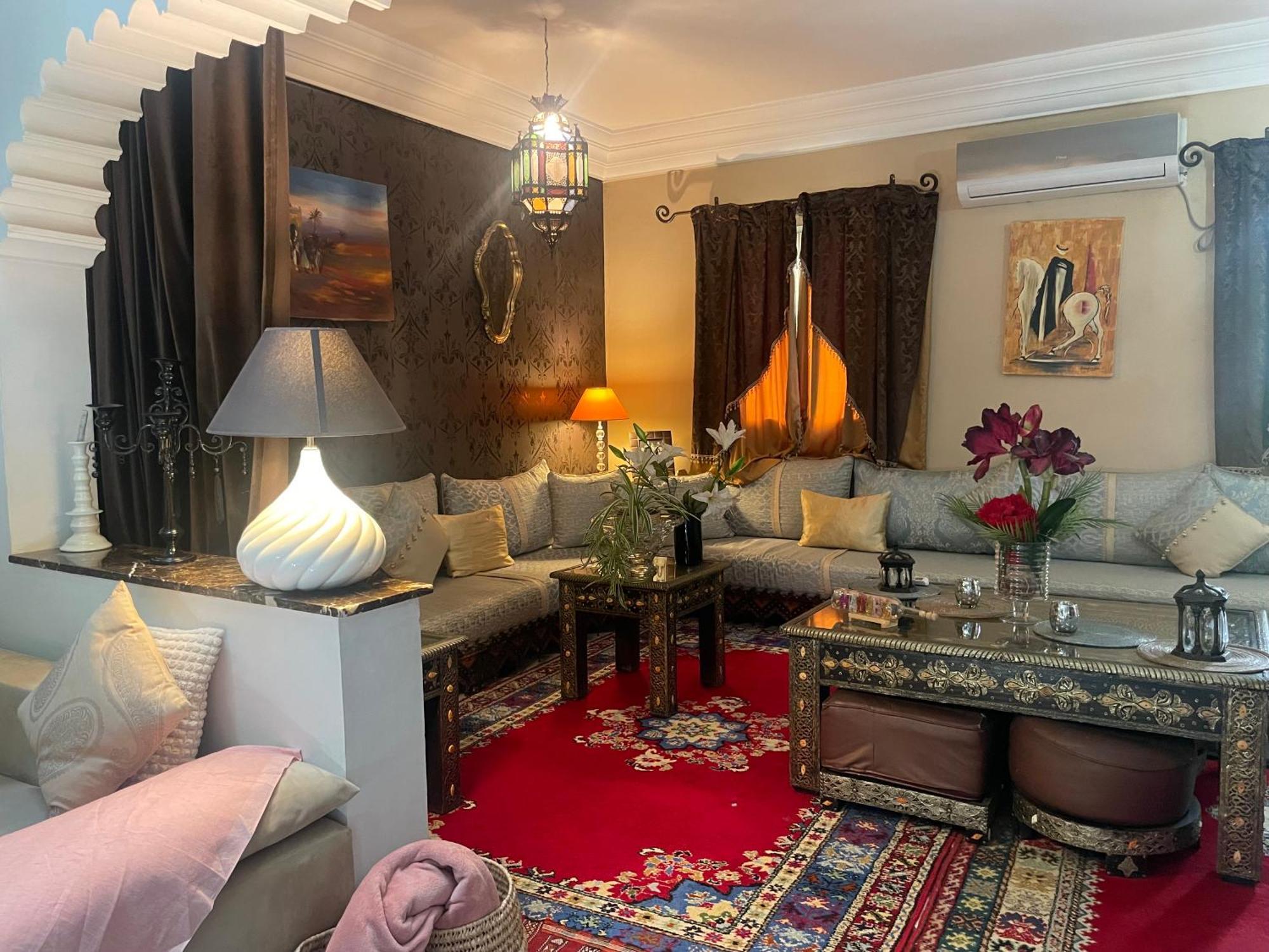 Riad Palmier Fleuri Marrakesh Bagian luar foto